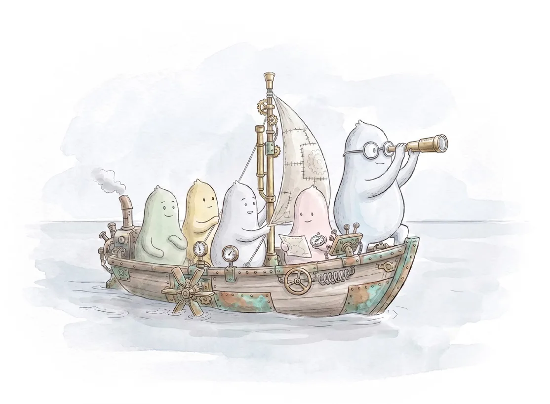 Illustration for Chapter 05 — Curiosity and Sharing